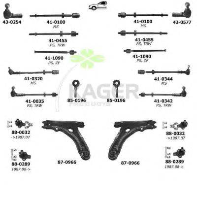 Подвеска колеса KAGER 800036