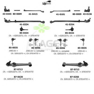 Подвеска колеса KAGER 800295