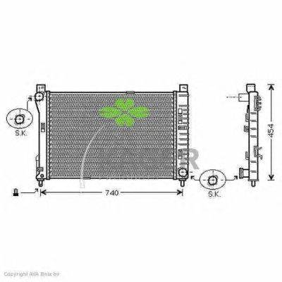 Радиатор, охлаждение двигателя KAGER 31-1850