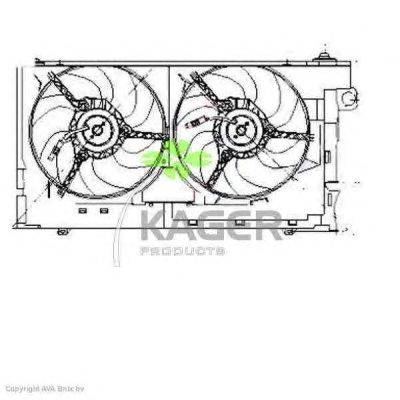Вентилятор, охлаждение двигателя KAGER 322039