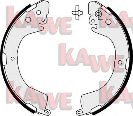 Комплект тормозных колодок KAWE 07620