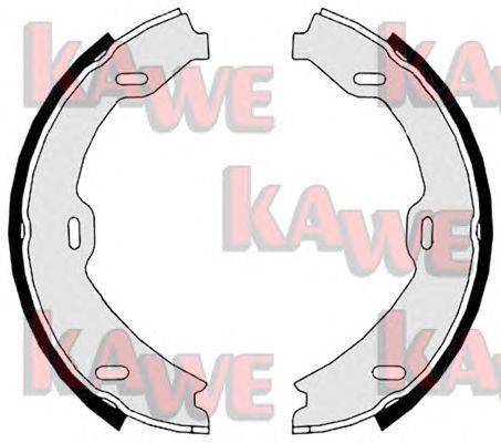 Комплект тормозных колодок, стояночная тормозная система KAWE 08879