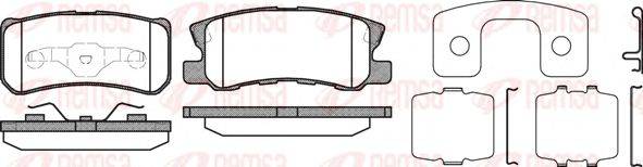 Комплект тормозных колодок, дисковый тормоз KAWE 0803 12