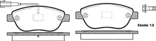 Комплект тормозных колодок, дисковый тормоз KAWE 085911