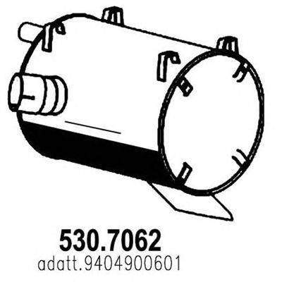 Средний / конечный глушитель ОГ ASSO 5307062