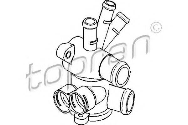 Фланец охлаждающей жидкости TOPRAN 107329