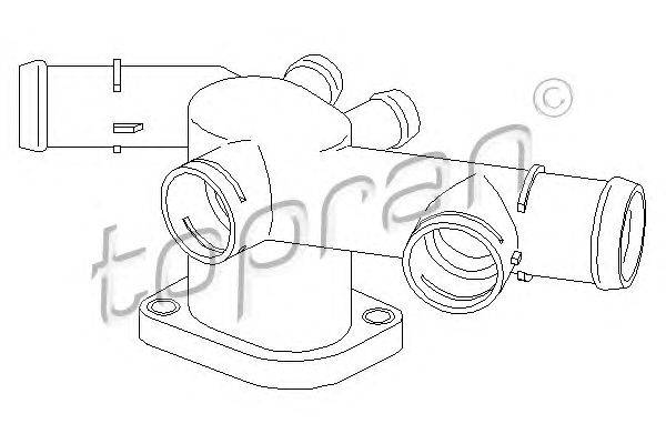 Фланец охлаждающей жидкости TOPRAN 111229