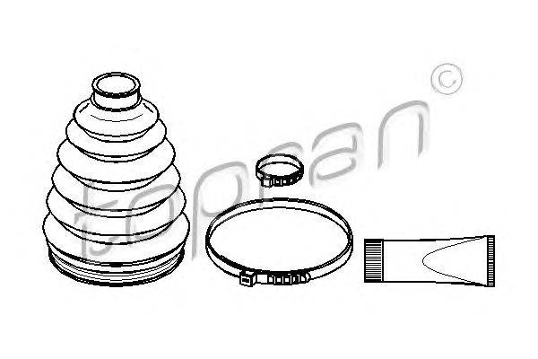 Комплект пылника, приводной вал TOPRAN 110020