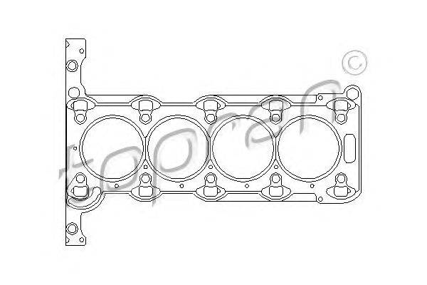 Прокладка, головка цилиндра TOPRAN 206 137