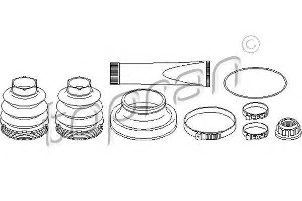 Комплект пылника, приводной вал TOPRAN 401875