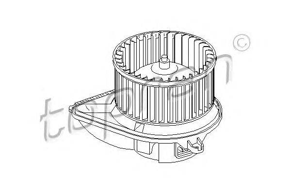 Электродвигатель, вентиляция салона TOPRAN 401 544