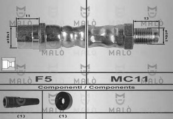 Тормозной шланг MALÒ 80165