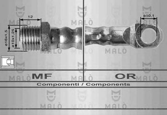 Тормозной шланг MALÒ 8028