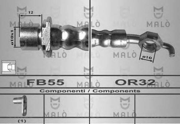 Тормозной шланг MALÒ 80353