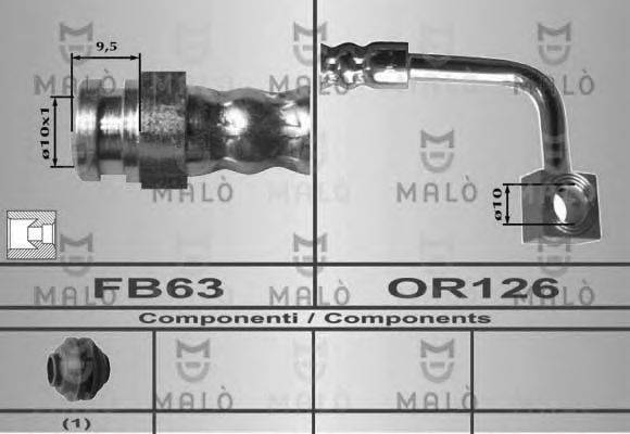 Тормозной шланг MALÒ 80529