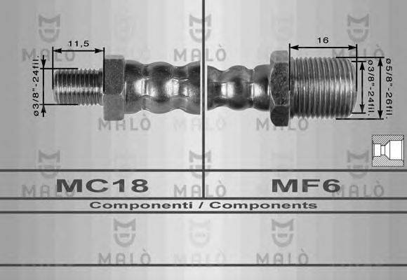 Шланг сцепления MALÒ 8132