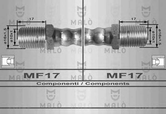 Тормозной шланг MALÒ 8449