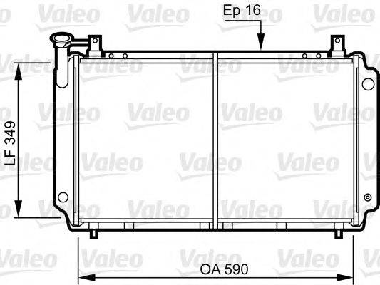 Радиатор, охлаждение двигателя VALEO 731083