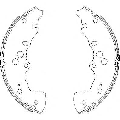 Комплект тормозных колодок WOKING Z4240.00