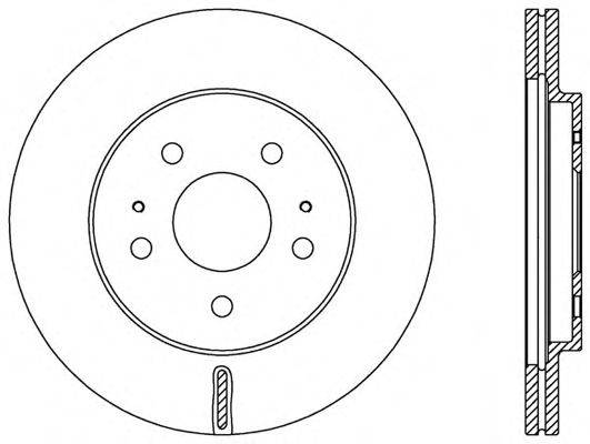 Тормозной диск OPEN PARTS BDA2552.20