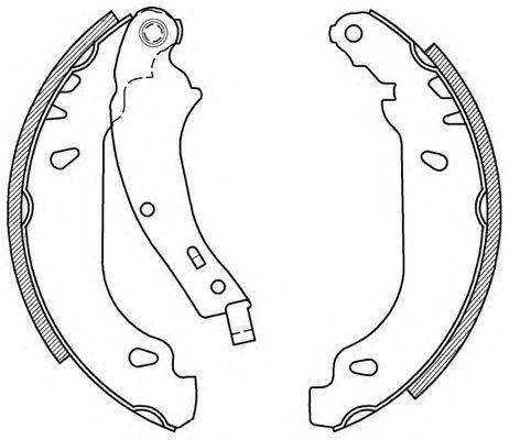 Комплект тормозных колодок OPEN PARTS BSA2023.00