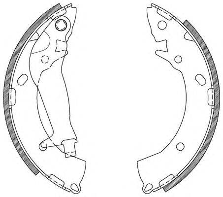 Комплект тормозных колодок OPEN PARTS BSA2113.00