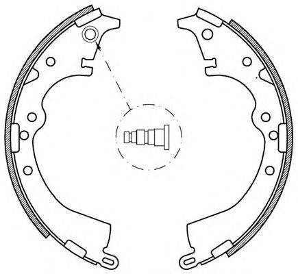 Комплект тормозных колодок OPEN PARTS BSA2121.00