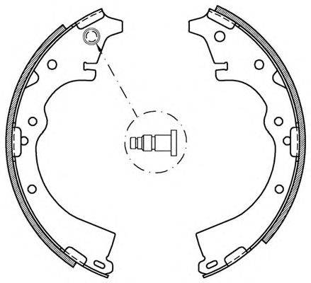 Комплект тормозных колодок OPEN PARTS BSA2141.00