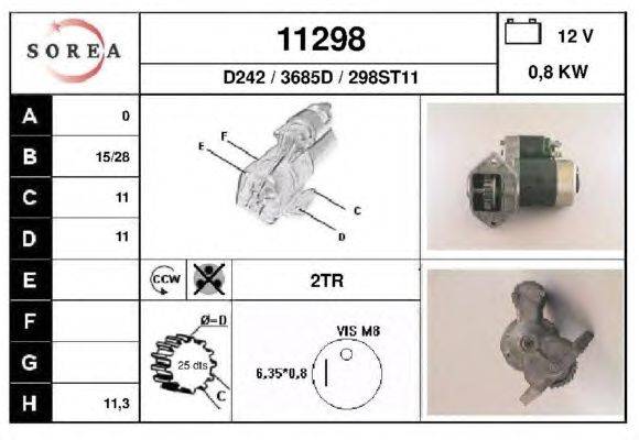 Стартер DA SILVA 040667