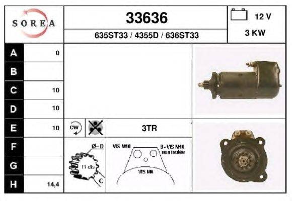 Стартер EAI 33636