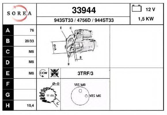 Стартер EAI 33944