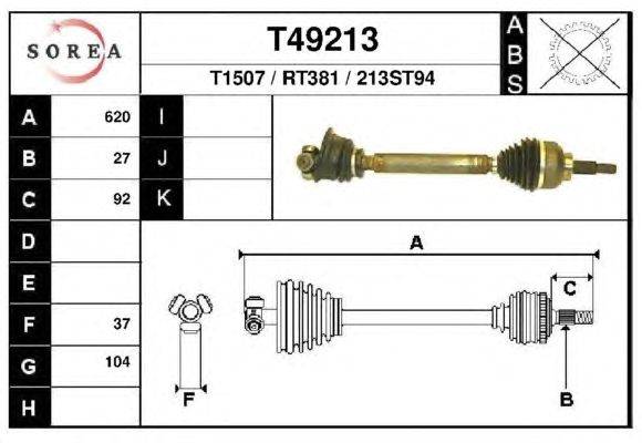 Приводной вал EAI T49213