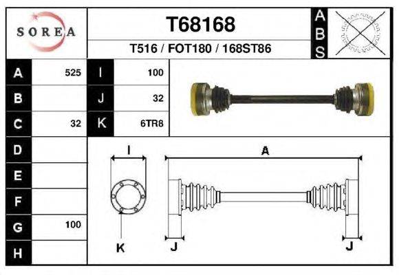 Приводной вал EAI T68168