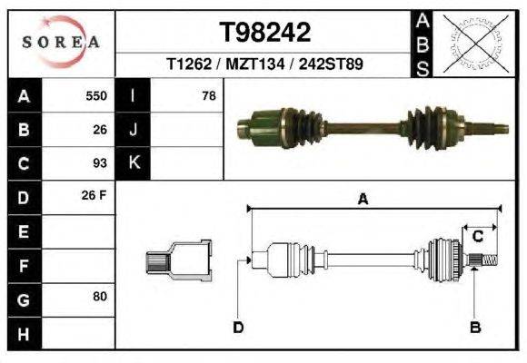 Приводной вал CEVAM 46907