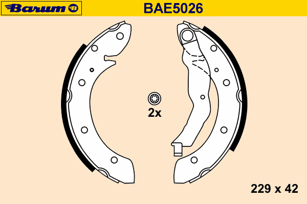 Комплект тормозных колодок BARUM BAE5026