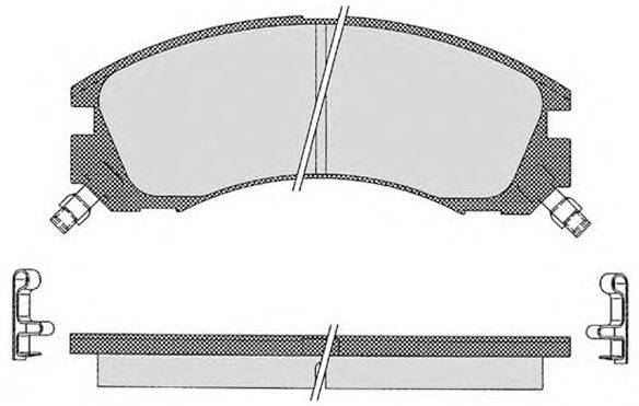 Комплект тормозных колодок, дисковый тормоз MITSUBISHI MR389549