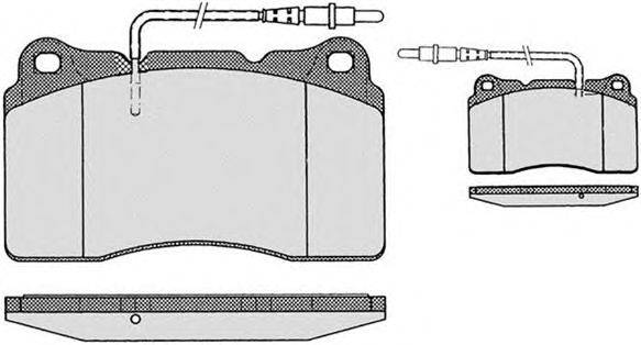 Комплект тормозных колодок, дисковый тормоз RAICAM 604.1