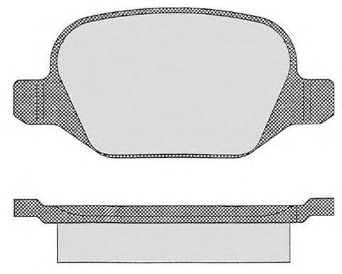 Комплект тормозных колодок, дисковый тормоз RAICAM 23517