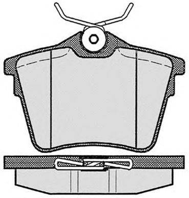 Комплект тормозных колодок, дисковый тормоз RAICAM 18400