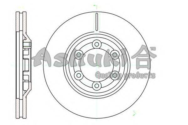 Тормозной диск ASHUKI IS606-01
