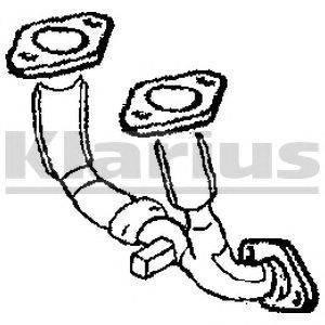 Труба выхлопного газа KLARIUS 301854
