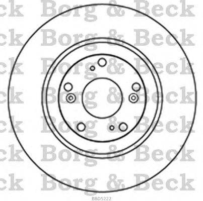 Тормозной диск BORG & BECK BBD5222