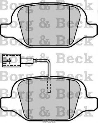 Комплект тормозных колодок, дисковый тормоз BORG & BECK BBP2312