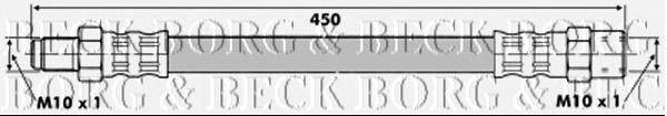 Тормозной шланг BORG & BECK BBH6380