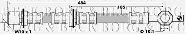 Тормозной шланг BORG & BECK BBH6452