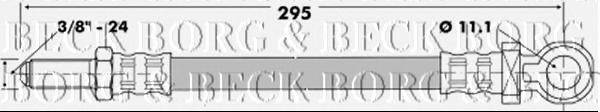 Тормозной шланг BORG & BECK BBH6529