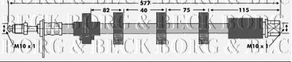 Тормозной шланг BORG & BECK BBH6684