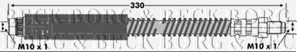 Тормозной шланг BORG & BECK BBH6830