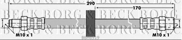 Тормозной шланг BORG & BECK BBH6919