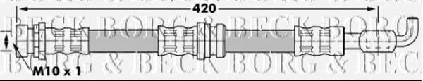 Тормозной шланг BORG & BECK BBH7078